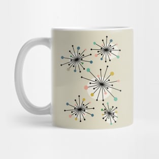 Atomic Age Starburst Mid Century Modern Mug